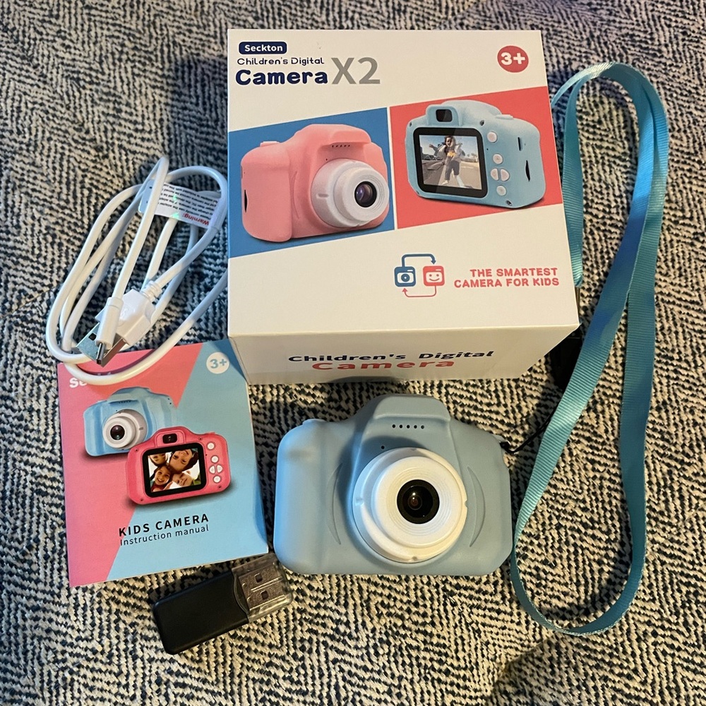 Kids Digital Camera X2 - Light Blue